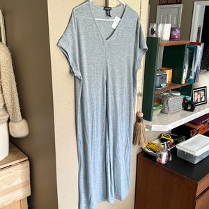 Long, Grey Split Front Tunic